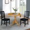 International Concepts 42 in. Dual Drop Leaf Table with 2 Slat Back Dining Chairs - 3 Piece Dining Set K04-42DP-C46-265P - alternate 7